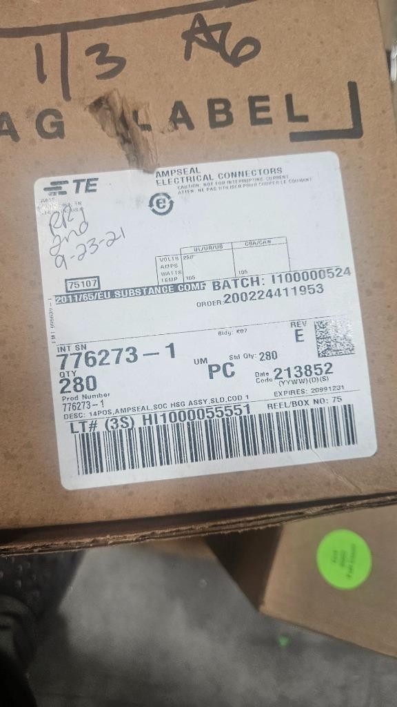 (280) New TE Connectivity / Deutsch 776273-1 AMPSEAL 14 Pos Connector - New - Image 5
