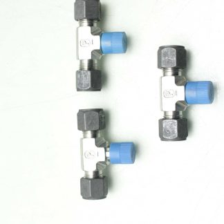 (3) New Parker 6-4 SBZ-SS CPI Branch Tee 1/4" MNPT x 3/8" Tube - New