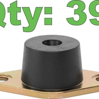 (39) McMaster 64875K424 Bolt-Down M6 x 1 Vibration-Damping Mount 137 lb - New