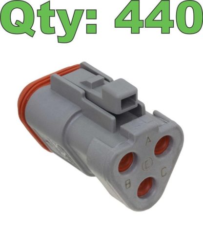 (440) New TE Connectivity Deutsch DT06-3S-CE01 Connector 3 Position, End Cap - New