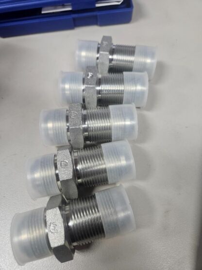 (5) New Brennan 2700-16-16 Male JIC Flare Bulkhead Hydraulic Fitting 16MJ-16MJ - New - Image 3