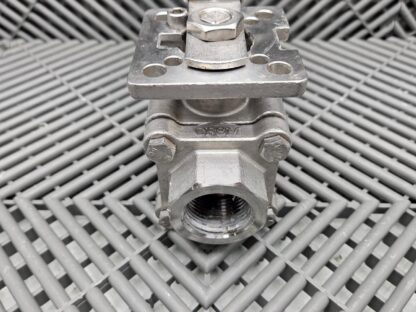 AT Controls Series 88 1" 316 Stainless Ball Valve RTFE Seat, WOG 800 PSI CF8M - Used - Image 3