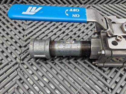 AT Controls Series 88 1" 316 Stainless Ball Valve RTFE Seat, WOG 800 PSI CF8M - Used - Image 5