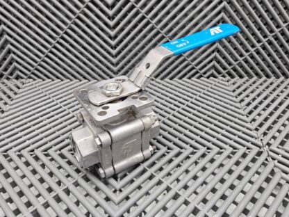 AT Controls Series 88 1" 316 Stainless Ball Valve RTFE Seat, WOG 800 PSI CF8M - Used
