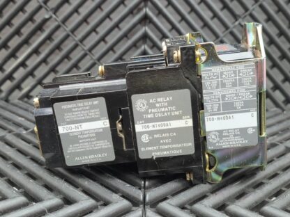Allen Bradley 700-NT400A1 Industrial Control Relay Unit w/ 700-NT Attachment - Used - Image 5