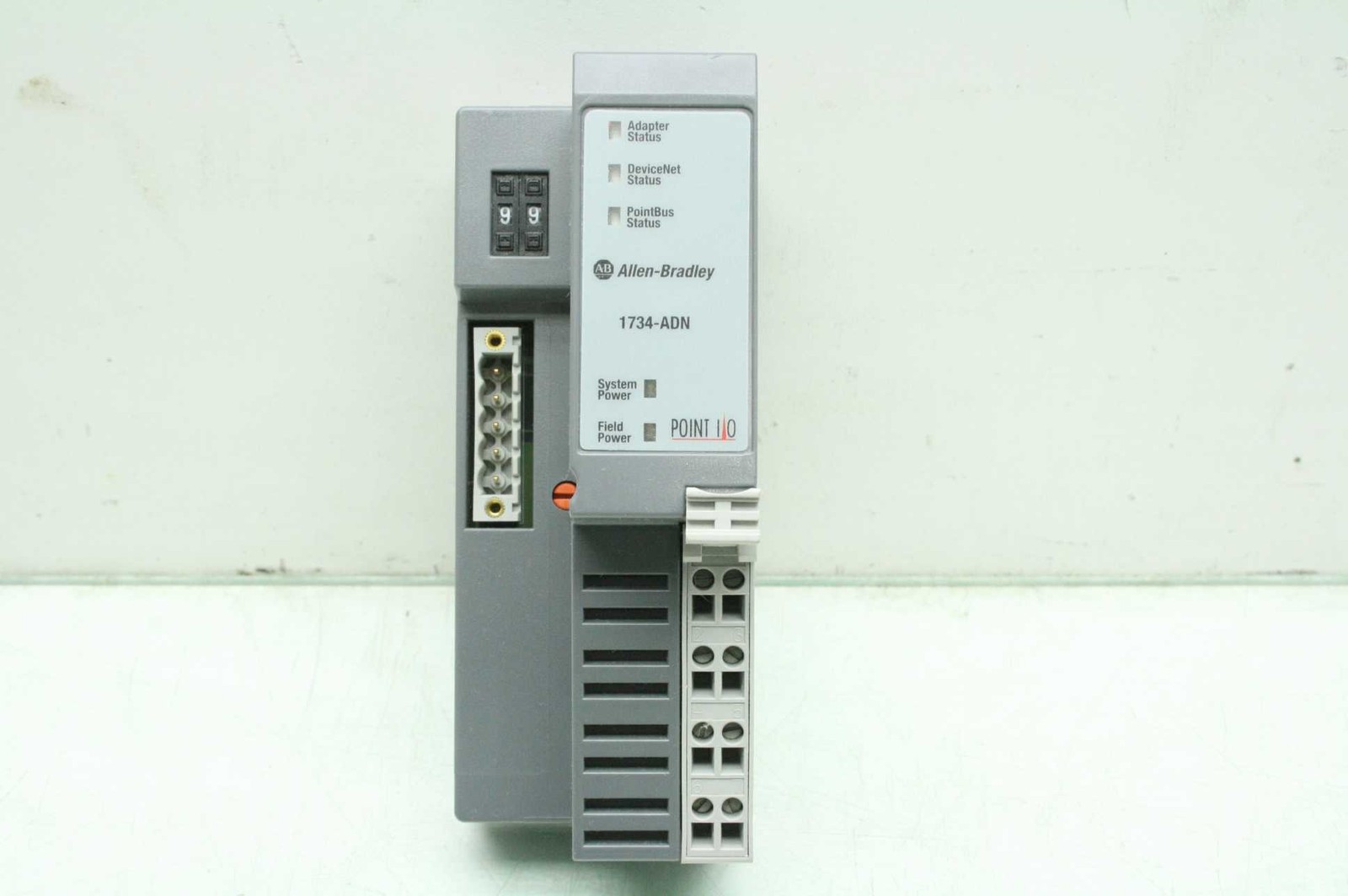 Allen Bradley Point I/O 1734-ADN DeviceNet Adapter, 24VDC, DIN Mount - Used