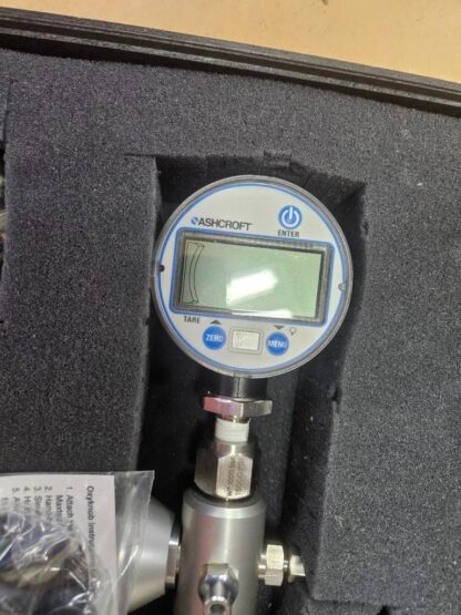 Ametek T-975 Pneumatic Hand Pump -27" Hg to 575 PSI Pelican 1470 Case - Used - Image 6