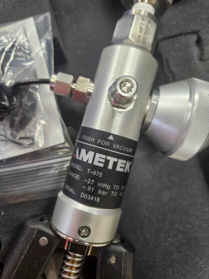 Ametek T-975 Pneumatic Hand Pump -27" Hg to 575 PSI Pelican 1470 Case - Used - Image 7