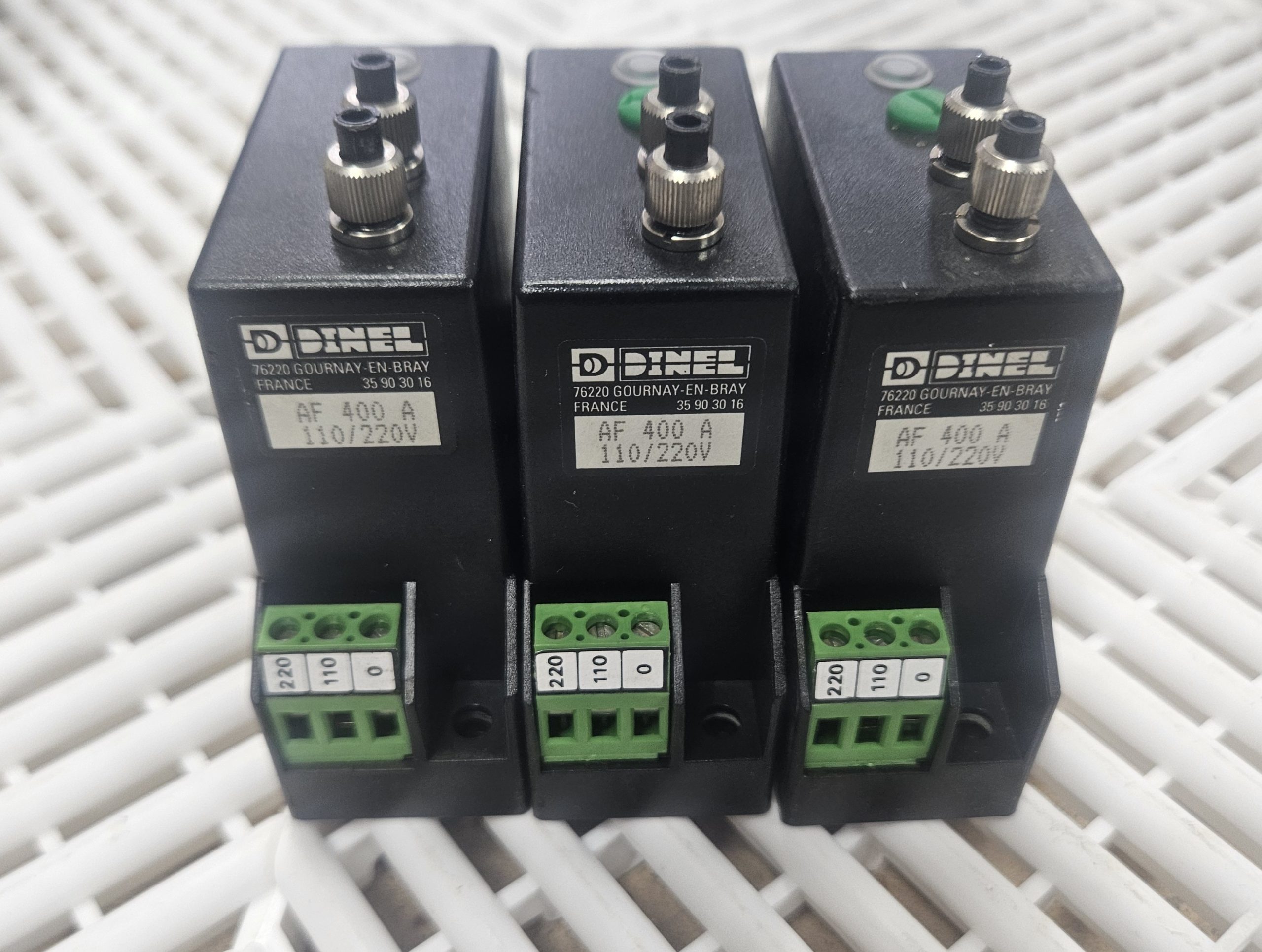 Dinel AF 400 A Fiber Optic Photoelectric Amplifier 110/220V Relay (Lot of 3) - Used - Image 9
