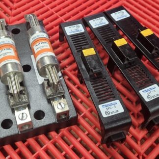 Ferraz Shawmut 61008J 600V / 100A Fuse Block w/ AJT100N Fuses / DFC-3 Covers - New other (see details)