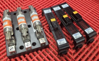 Ferraz Shawmut 61008J 600V / 100A Fuse Block w/ AJT100N Fuses / DFC-3 Covers - New other (see details)