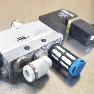 Festo MEBH-3/2-1/8-B Solenoid Valve 172998 w/ 389614 Valve Coil - Used