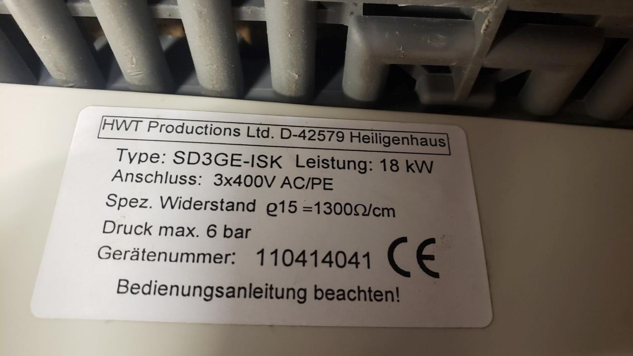 HWT Productions SD3GE-ISK Flow Heater Controller 18 kW - Used - Image 3