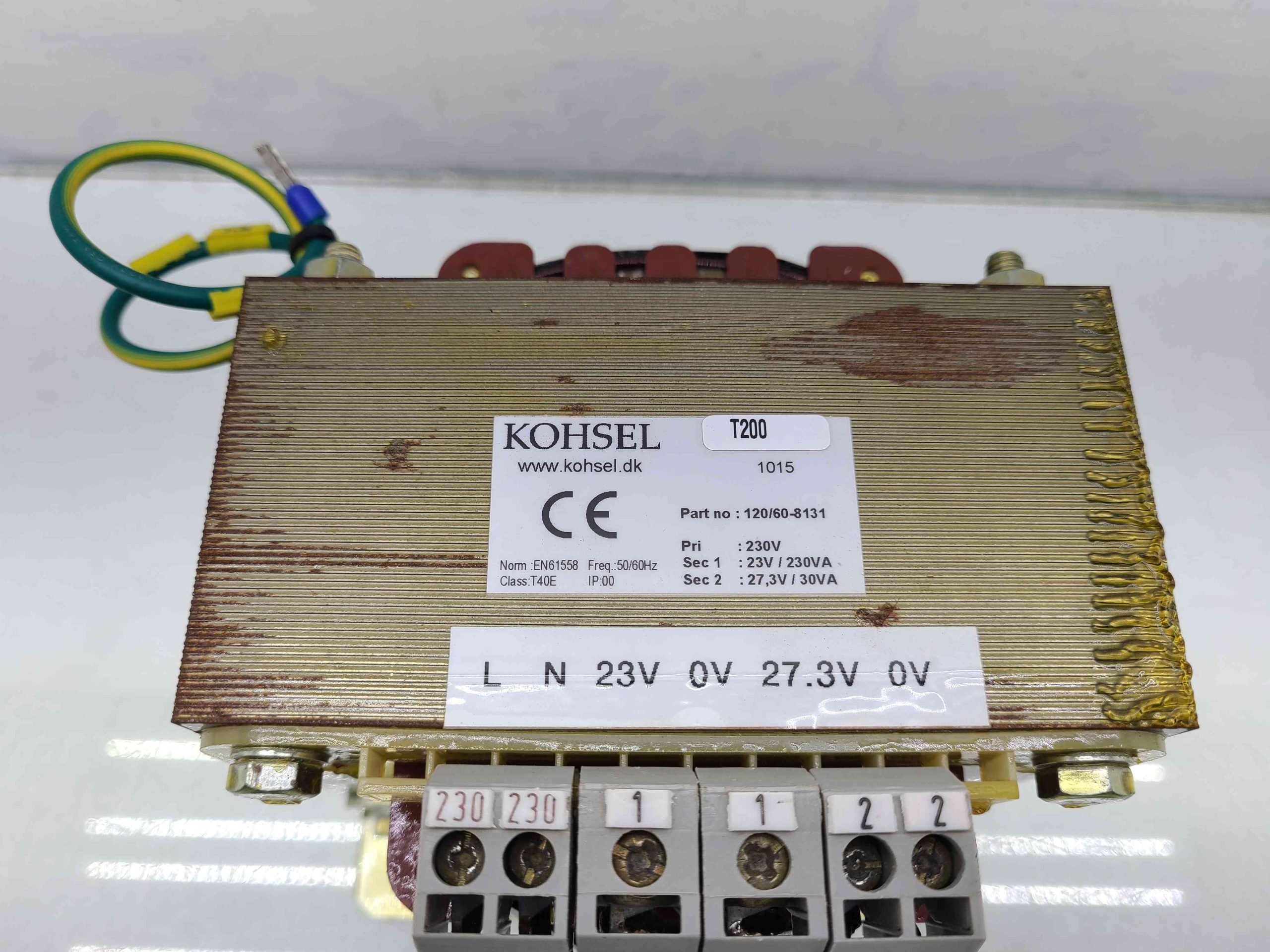 Kohsel Elektronik 120/60-8131 Transformer 230VAC - Used - Image 11