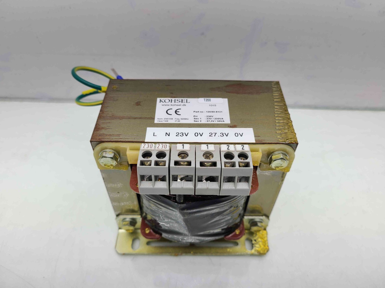 Kohsel Elektronik 120/60-8131 Transformer 230VAC - Used - Image 8