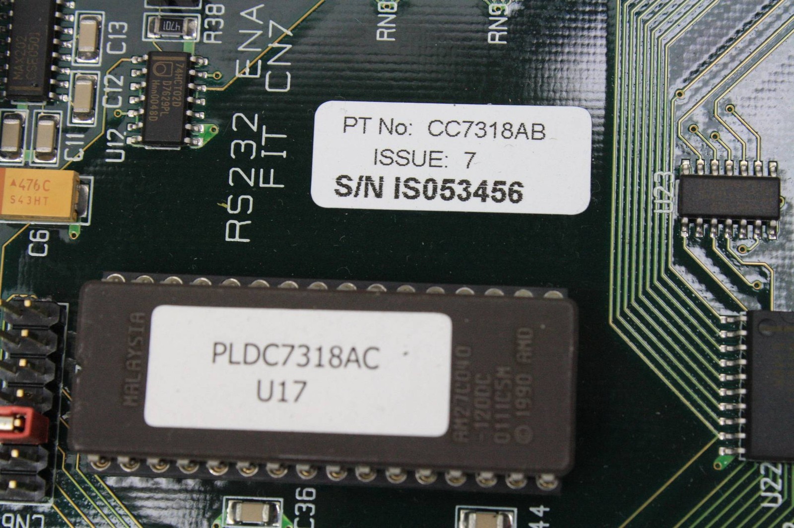 Kratos CC7318AB Issue-7 Mass Spectrometer Motor Control Board Type A - Used - Image 4