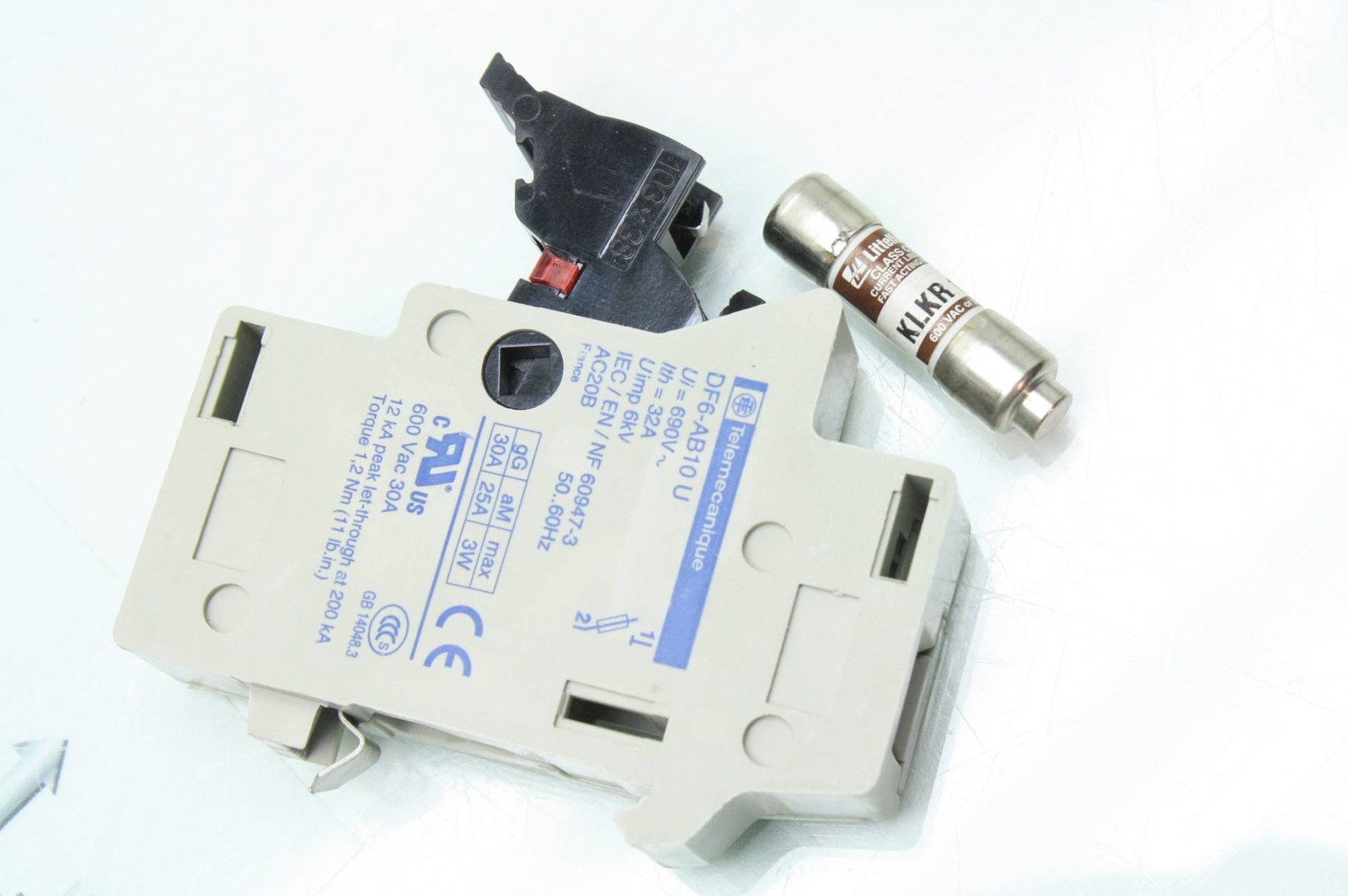 Lot of 7 Telemecanique DF6-AB10U Single Pole Fuse Holders 32A / 690V - Used - Image 7