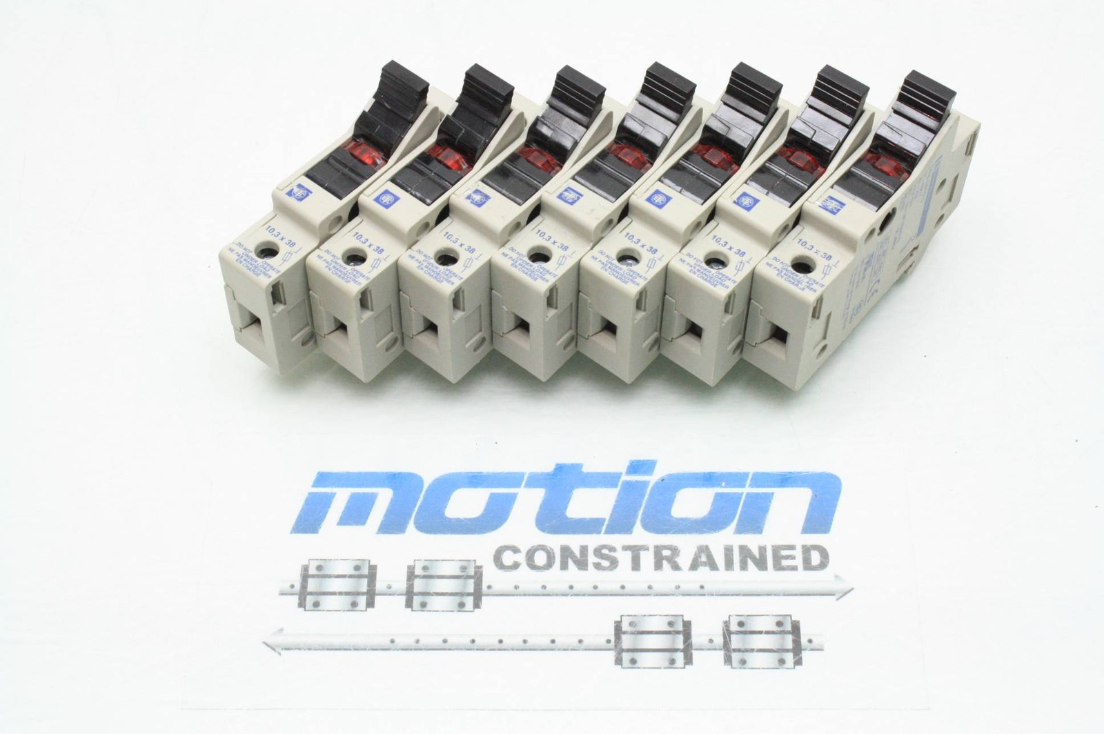 Lot of 7 Telemecanique DF6-AB10U Single Pole Fuse Holders 32A / 690V - Used