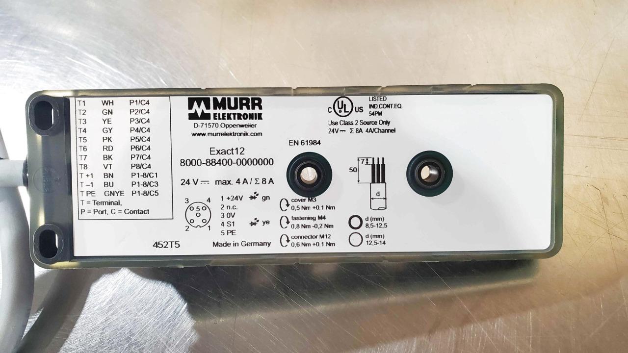 Murr Elektronik 8000-88400-0000000 Exact-12 4-Pole Basic Housing Bus Module - Used - Image 9