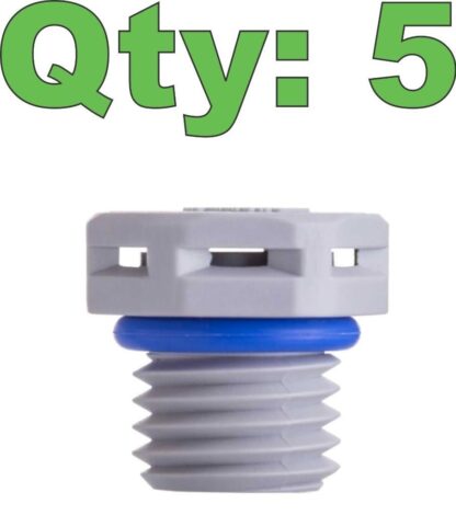 New (5) Amphenol VENT-PS1NGY-N8001 Breather Vent M12 x 1.5 Threads - New