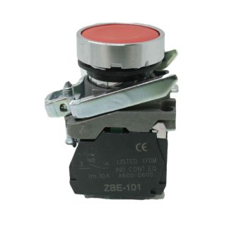 New XB4BA45 22mm Red Non Illuminated Push Button Switch - New