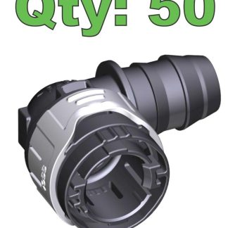 (Qty 50) VOSS SV270 Quick Connect Coupler S18, 5/8" Barb, 90 Degree 7000182500 - New