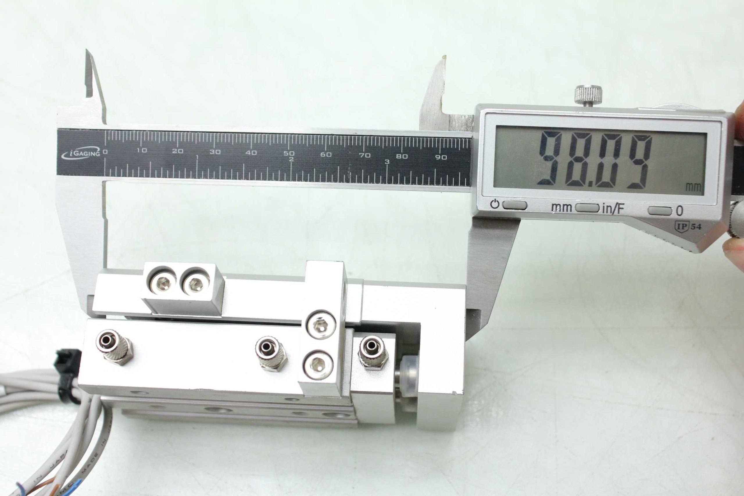 SMC 13-MXS12-20AS Pneumatic Guided Air Slide Table 12mm Bore x 20mm Stroke - Used - Image 22
