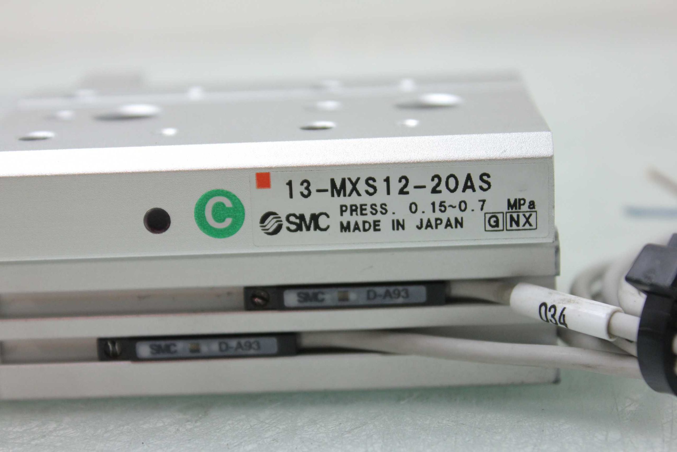 SMC 13-MXS12-20AS Pneumatic Guided Air Slide Table 12mm Bore x 20mm Stroke - Used - Image 24