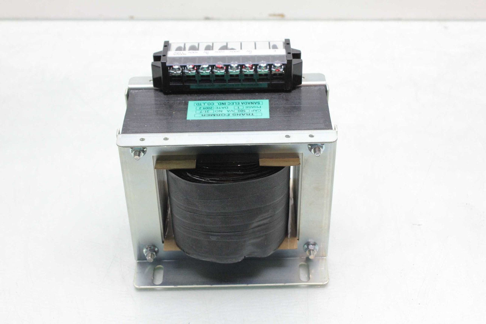 Sanada 31-7 Machine Transformer 500VA / 200-220V Primary to 100-115V Secondary - Used - Image 3
