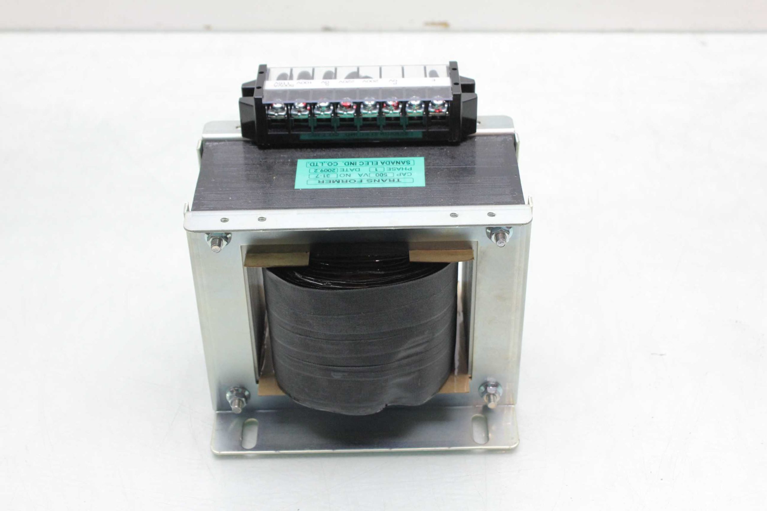 Sanada 31-7 Machine Transformer 500VA / 200-220V Primary to 100-115V Secondary - Used - Image 8