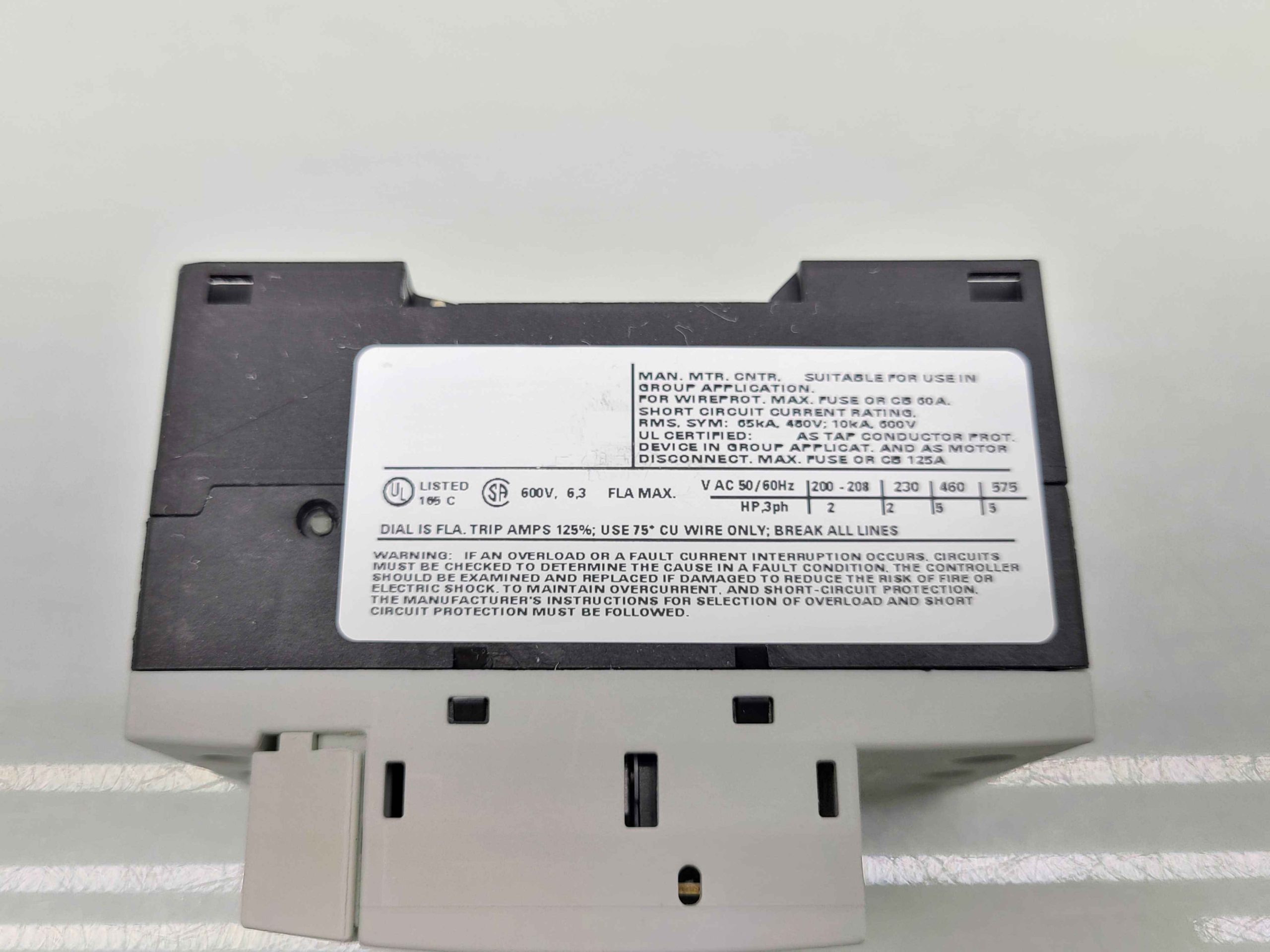 Siemens 3RV1011-1GA10 Manual Motor Starter Protector Breaker 40A - Used - Image 8
