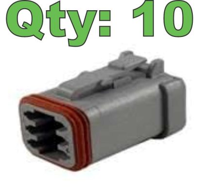 New Deutsch DT06-6S-CE01 Housing for Female Terminals 6 Position - New - Image 23