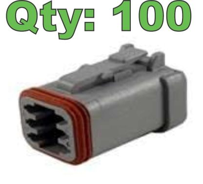 New Deutsch DT06-6S-CE01 Housing for Female Terminals 6 Position - New - Image 25