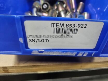 (10) Elbow -6 AN (3/8") Crimp On Hose to 5/8"-18 Female Beadlock A/C Fittings - New - Image 10