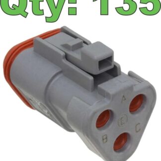 (135) New TE Connectivity Deutsch DT06-3S-CE01 Connector 3 Position, End Cap - New