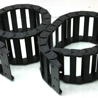 2 Igus 10.6.075 Cable Chains 3.70" x 1" Outer / 75mm Bending Radius / 22"L - Used