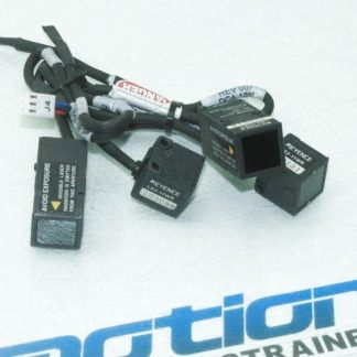 2 Keyence LX2-11WT + LX2-11WR Digital Display Compact Laser Thrubeam Sensors - Used
