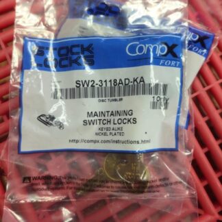 2 New Stock Locks SW2-3118AD-KA Maintaining Key Switch Locks - New