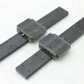 2 THK SHW17 Caged Ball Linear Motion Guide Rails 4 Blocks 230mm Long AP-C - Used
