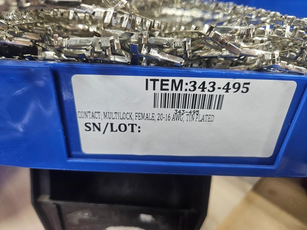 (20) New TE Connectivity CT 173631-1 Multi-Lock Female Contacts 16-20 AWG - New - Image 3