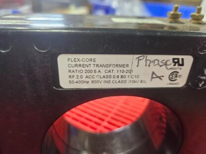3 Flex-Core 110-201 Metering Current Transformers 200:5A / 0.6B0.1 / C10 - Used - Image 10