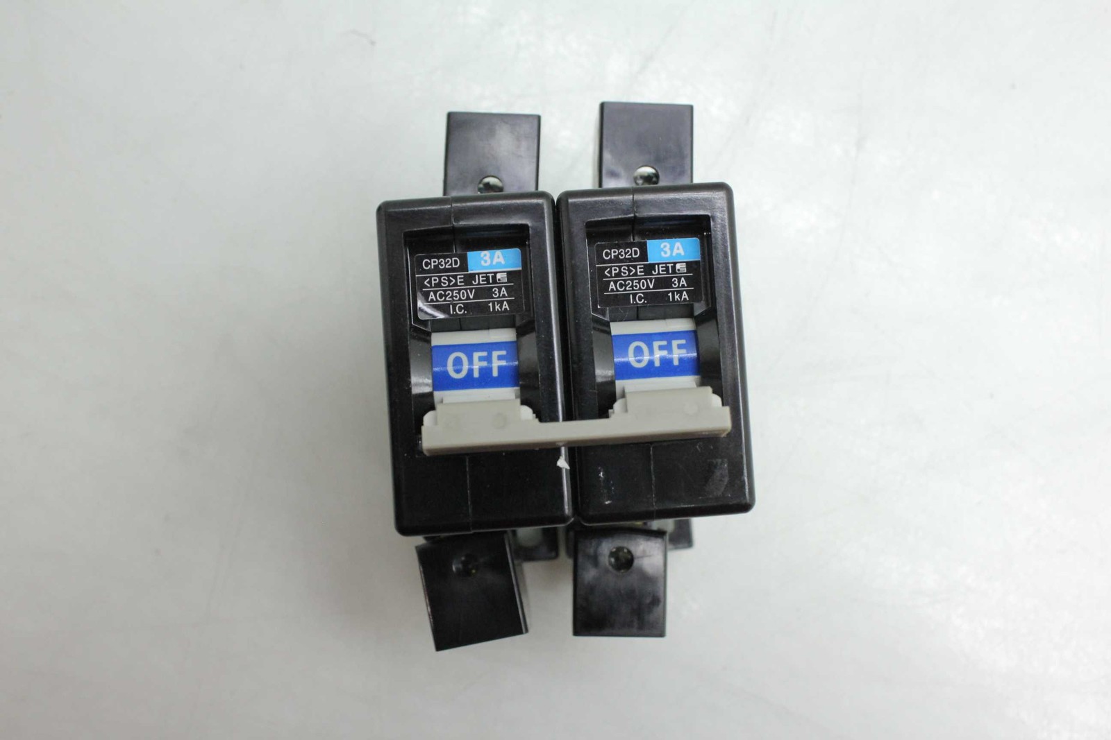3 Fuji Electric CP32D 3A / 250V Two Pole Circuit Breakers - Used - Image 3