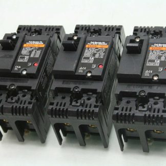 3 Fuji Electric EA32AC-BB2AEAC-005 Industrial Circuit Breaker 5 Amp 2 Pole - Used