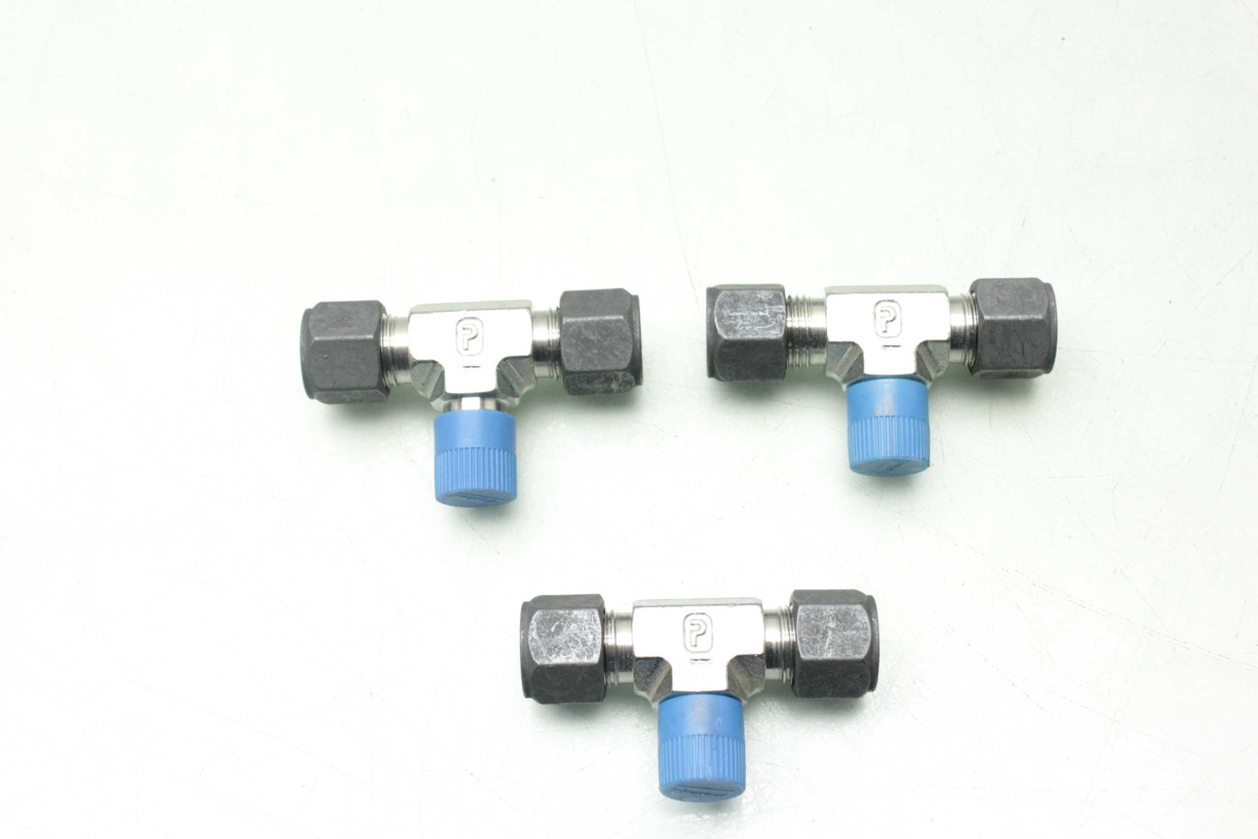 (3) New Parker 6-4 SBZ-SS CPI Branch Tee 1/4" MNPT x 3/8" Tube - New - Image 9