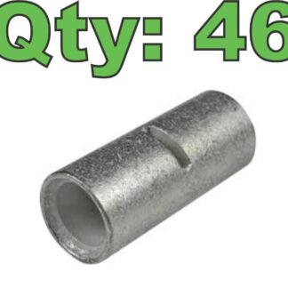 (46) Molex MX-ETC F-4 4 AWG Non-Insulated Solid Copper Tinned Butt Splice - New