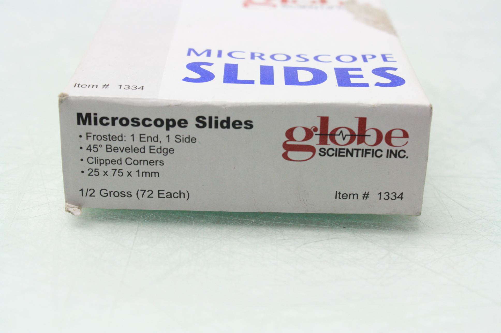 67 Globe Scientific 1334 Beveled Microscope Slides 25mm x 75mm x 1mm - New other (see details) - Image 8