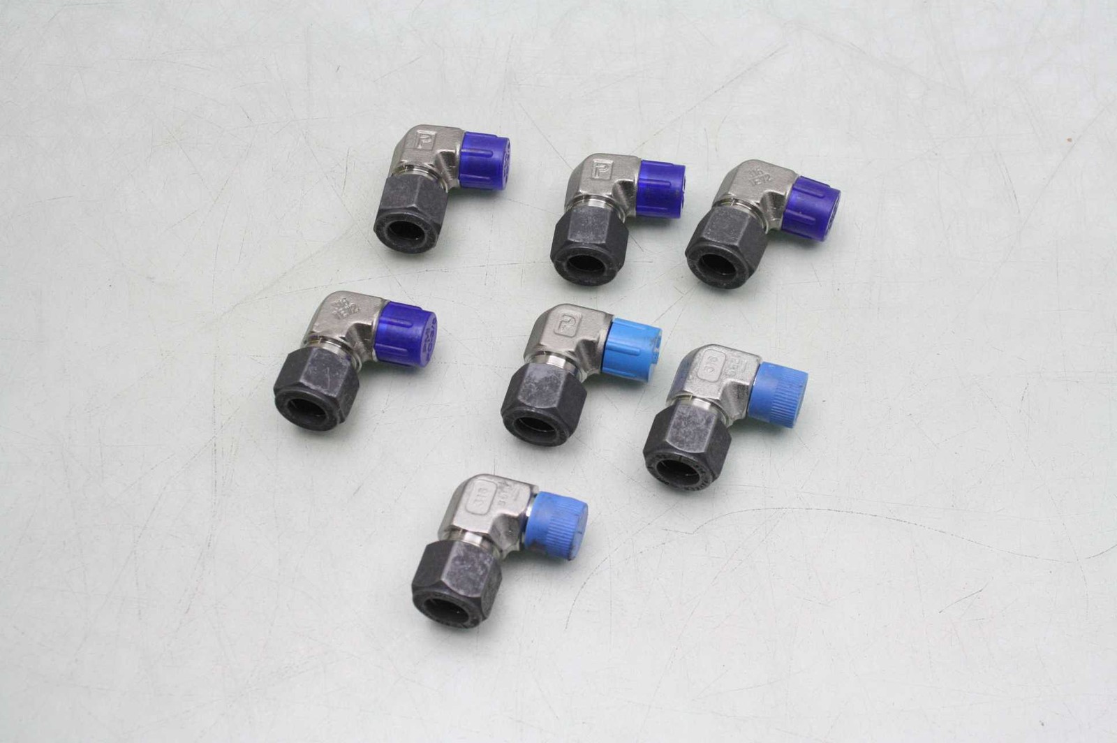 7 New Parker 8-6 CBZ-SS CPI Male Elbows / 1/2" Tube x 3/8" NPT / Stainless Steel - New