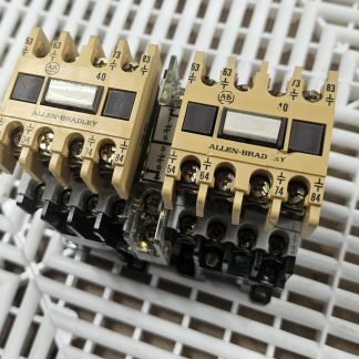Allen-Bradley 500-TOD94 NEMA 00 Reversing Contactor Set 24VAC w/ 195-FA40 - Used