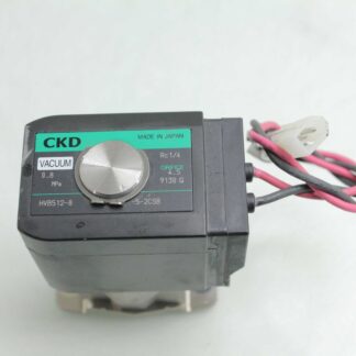 CKD HVB512-8-5-2CSB Vacuum Solenoid Valve / 4.5mm Orifice / 1/4" Rc Port 24V DC - Used