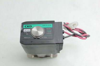 CKD HVB512-8-5-2CSB Vacuum Solenoid Valve / 4.5mm Orifice / 1/4" Rc Port 24V DC - Used